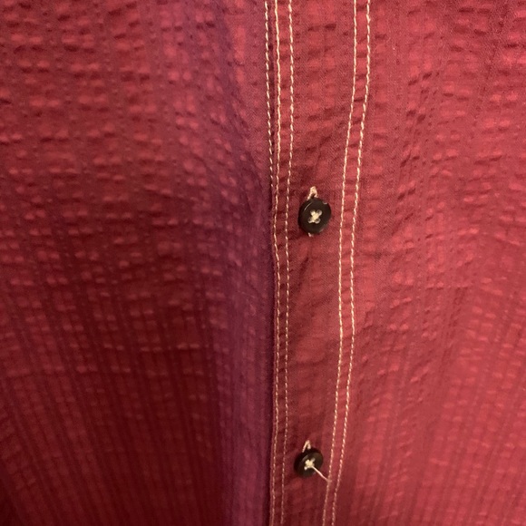 Burgundy button up shirt , XL - Picture 7 of 7